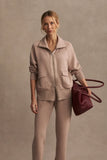 Varley Roxbury Zip Through in Taupe