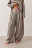 Silk 95 Five Barrons Barrel Pants in Taupe