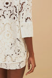 Farm Rio Sun Eyelet Shirt in White