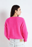 American Vintage Vitow Cardigan in Rose Fluo
