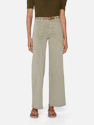 Frame Le Slim Palazzo Modernist Pocket in Thyme