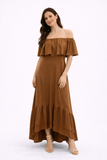 Silk 95 Five Tuilleries Convertible Dress in Nutmeg