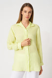 120% Lino Long Sleeve Shirt in Cedar