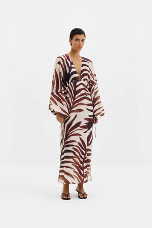 Malina Joseline Maxi Kaftan in Brown