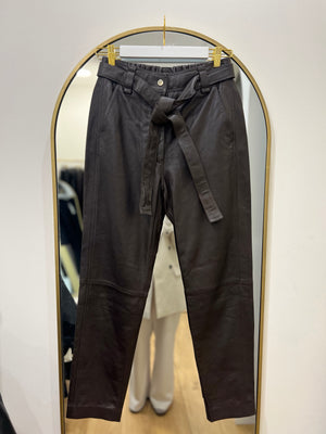 Second Female Indie Leather Trouser in Brown