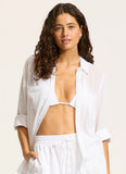 Seafolly Breeze Beach Shirt in White