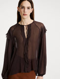 Marella Gela Blouse in Chocolate