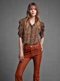 Frame Gillian Blouse in Leopard Print