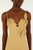 Farm Rio Flowered Jumpsuit in Sand