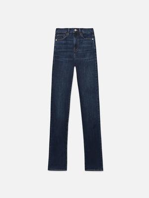 Frame Le High Straight Long Jean in Majesty