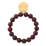 Vanessa Baroni Beads Flex Bracelet in Bordeaux