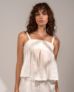 Aether Concept Top in White Gold