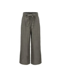Lilly Pilly Ava Linen Pants in Dark Earth