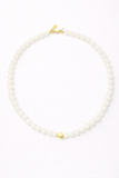 Talis Chains Tokyo Choker in White Agate Gold