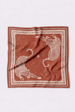 Le Scarf Gemini Scarf 65 x 65 in Terracotta