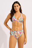 Seafolly Parfait Multi Fit Tri Bikini in Pink