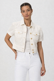Paige Kendra Ecru Jacket in Ecru