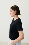 American Vintage Gamipy Short Sleeve Top in Black