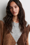 Second Female Forca Knit Vest in Light Grey