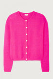 American Vintage Vitow Cardigan in Rose Fluo