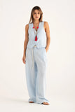 120% Lino Waistcoat in White