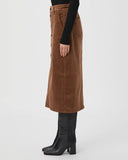 Paige Meadow Midi Skirt in Brown