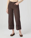 Paige Sasha Ankle Wide Cuff in Chocolate