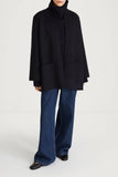 Style In Tara Wool Blend Short Coat in Midnight Navy