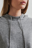 Second Female Lounge Knit Hoodie in Grey