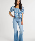 Mille Caro Top in Blue