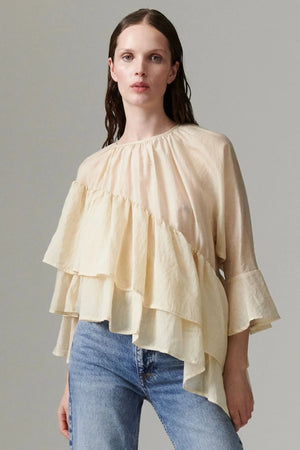 Day Birger Et Mikkelson Toro Linen Top in Rice
