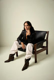 Lola Cruz Kara Western Boots in Chocolate