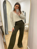 Not Shy Phoebe Pants in Army