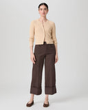 Paige Sasha Ankle Wide Cuff in Chocolate