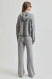 Second Female Lounge Knit Hoodie in Grey