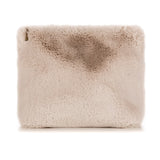 Helen Moore Large Fur Make Up Bag in Cloud