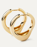 Pdpaola Riba Hoops in Gold