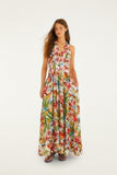 Farm Rio Cocktail Maxi Dress in Off White