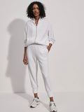 Varley Slim Cuff Pant in White