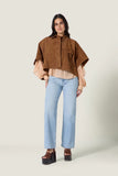 Scarlet Poppies Vontal Cape in Camel