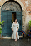 Sundress Violette Long Dress in White
