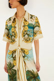 Farm Rio Royal Sea Midi Dress in Multi