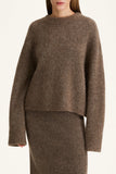 Style In Niclas Short Sweater in Brown