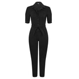 Paige Mayslie Cuff Jumpsuit BLACK