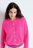 American Vintage Vitow Cardigan in Rose Fluo
