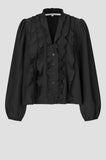 Second Female Rayna Frilled Blouse in Black