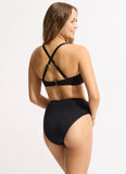 Seafolly Collective Wrap Front F Cup Bikini in Black