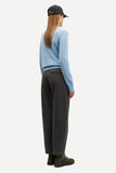 Samsoe Charlotte Sweater in Light Blue