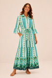 Valerie Khalfon Redwing Dress in Green