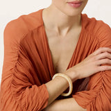 Vanessa Baroni Soft Edge Bangle in Creme Brulee Marble